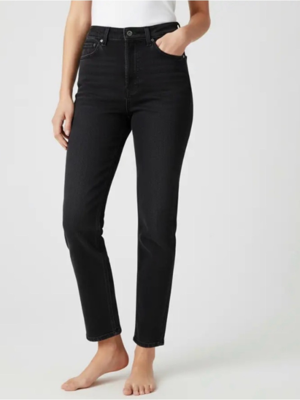 NWT GrIfrnd Jeans The Piper Super High Rise Slim Stretch Crop